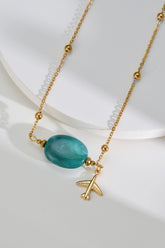 Plane Stainless Steel Necklace